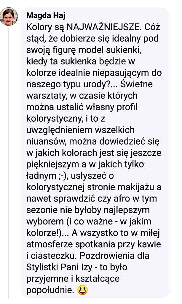 opinia po analizie kolorystycznej