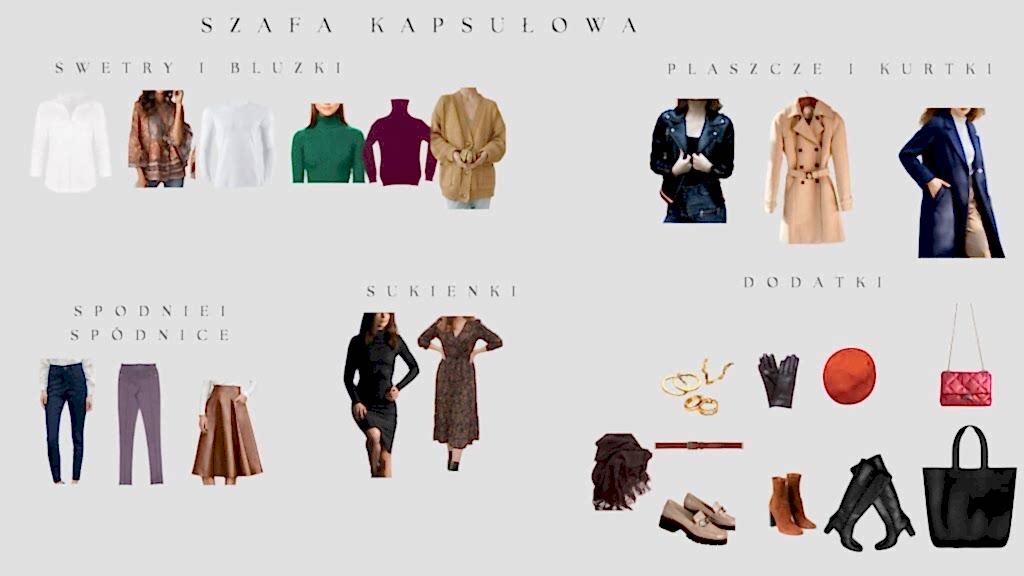 szafa kapsułowa przykłady ubrań na jesień